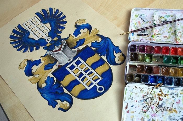 Coat of arms painting